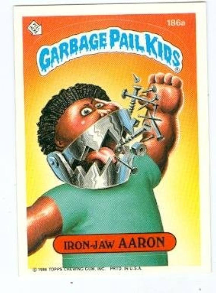 Amazon.com: Garbage Pail Kids sticker trading card 1986